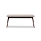 Baxton Studio Flora Light Grey and "Oak" Medium Finishing Wood Dining Bench 126-6940 - alternate 2